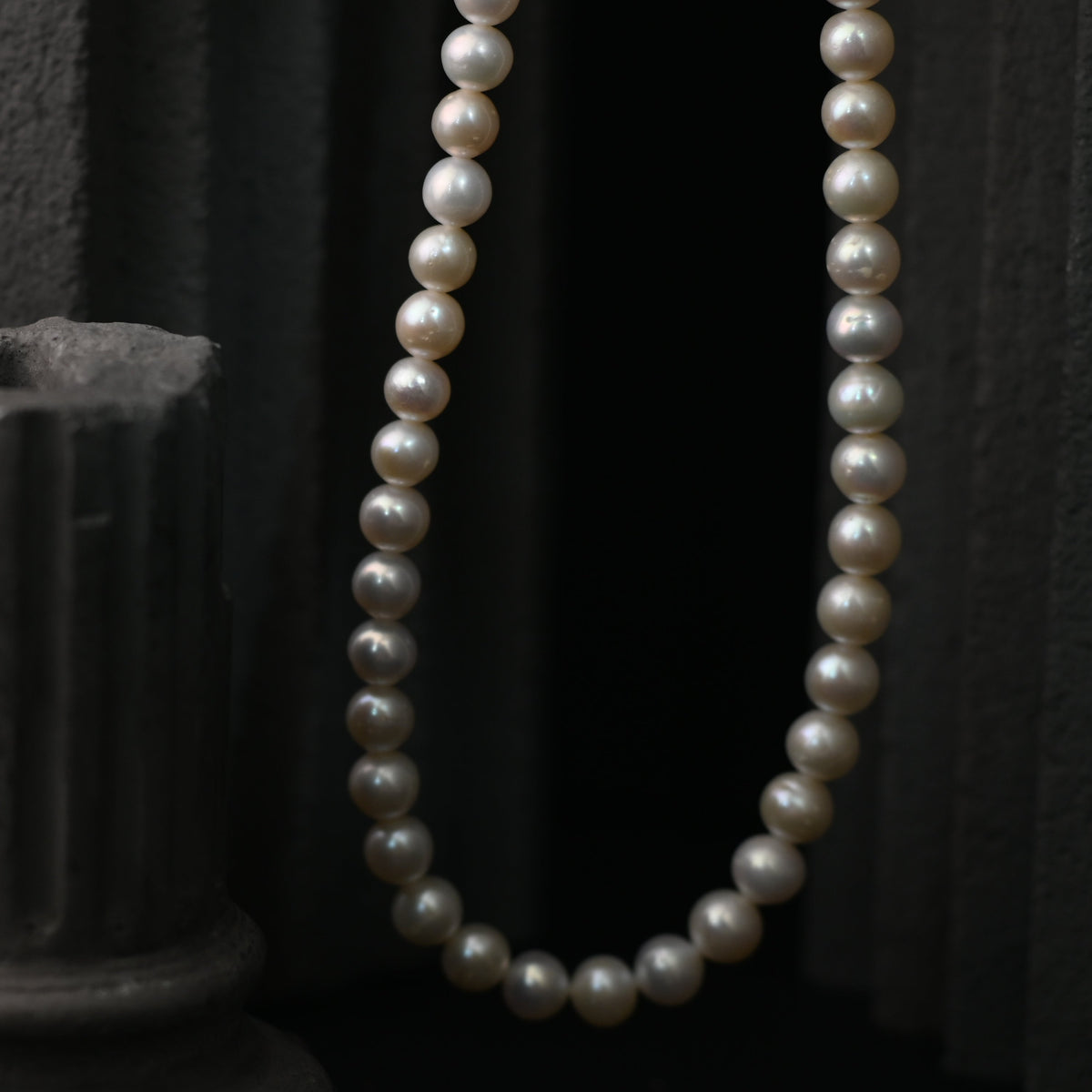 The Aurelia Classic Natural Pearl Strand Necklace (Available in Fine & Statement Pearl Sizes)