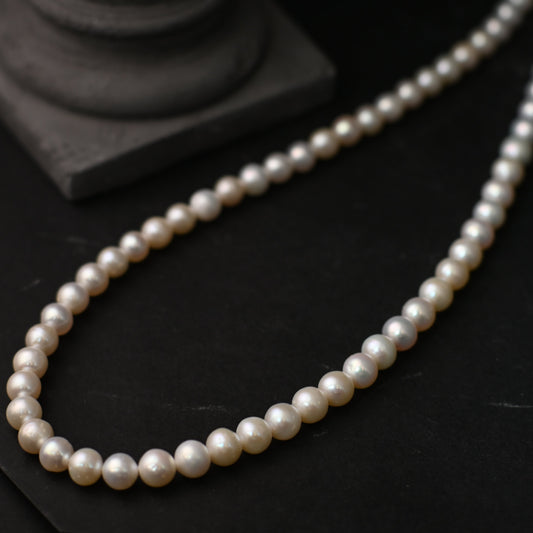 The Aurelia Classic Natural Pearl Strand Necklace (Available in Fine & Statement Pearl Sizes)