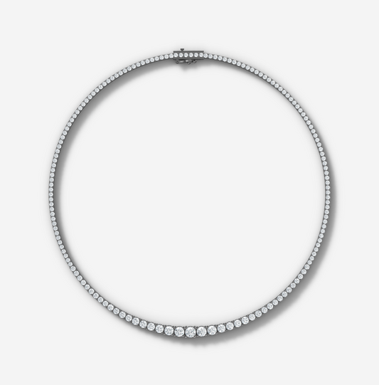 Tennis Round Brilliant Lab Diamond Necklace