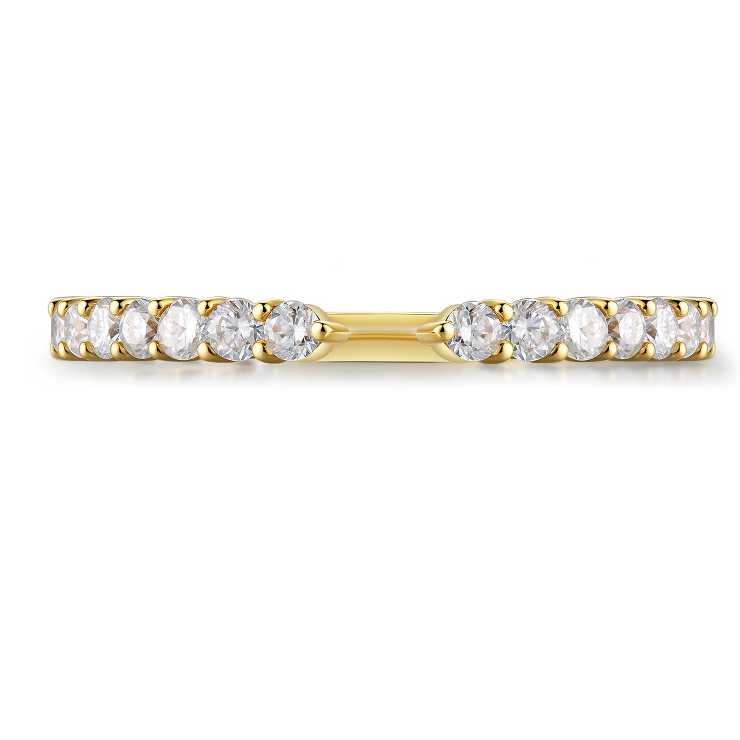 The Half Pavé Ring