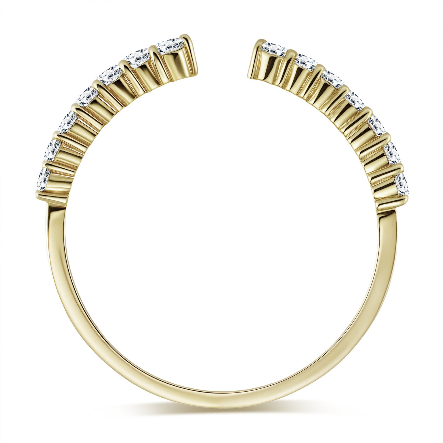 The Half Pavé Ring