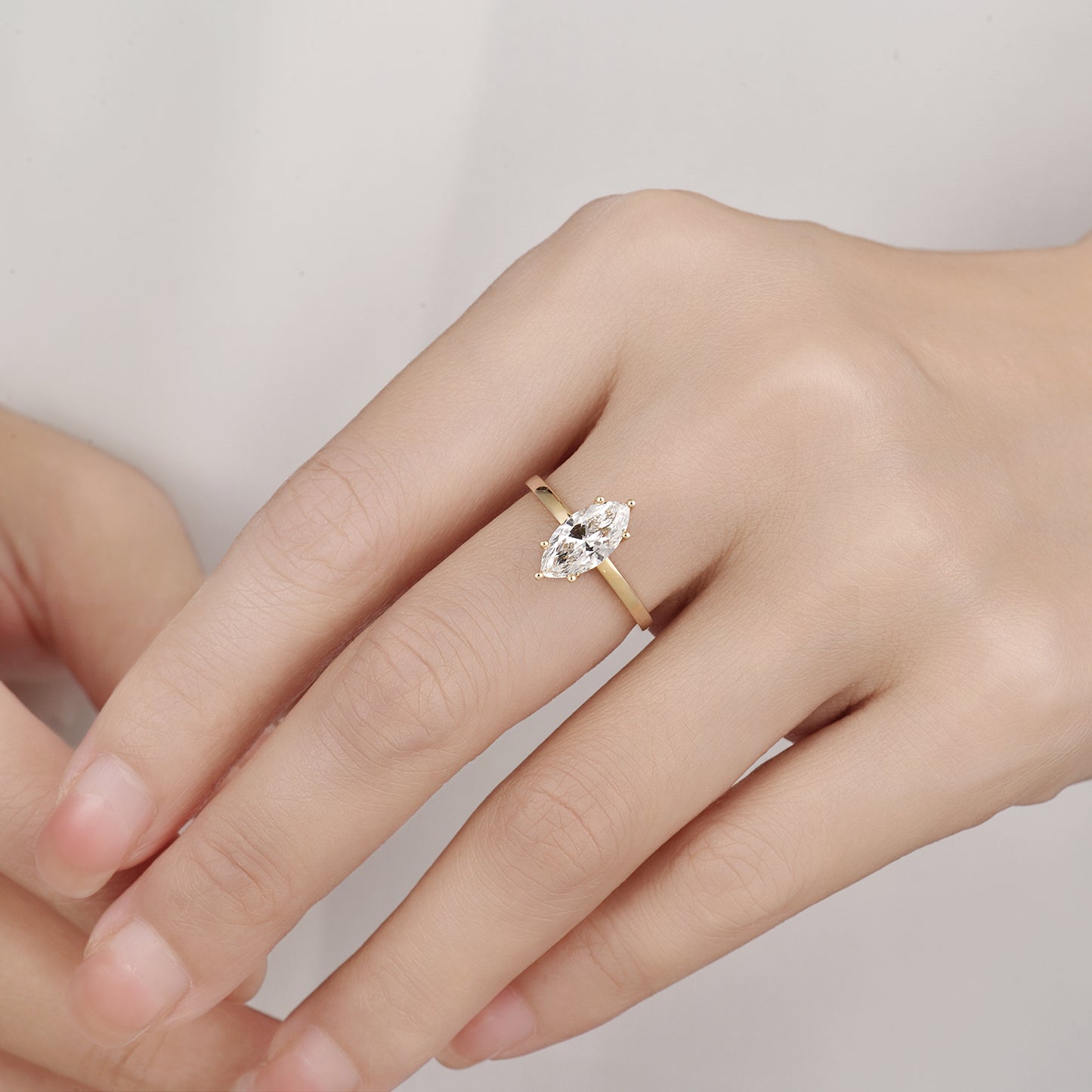 Long Hexagon Ring