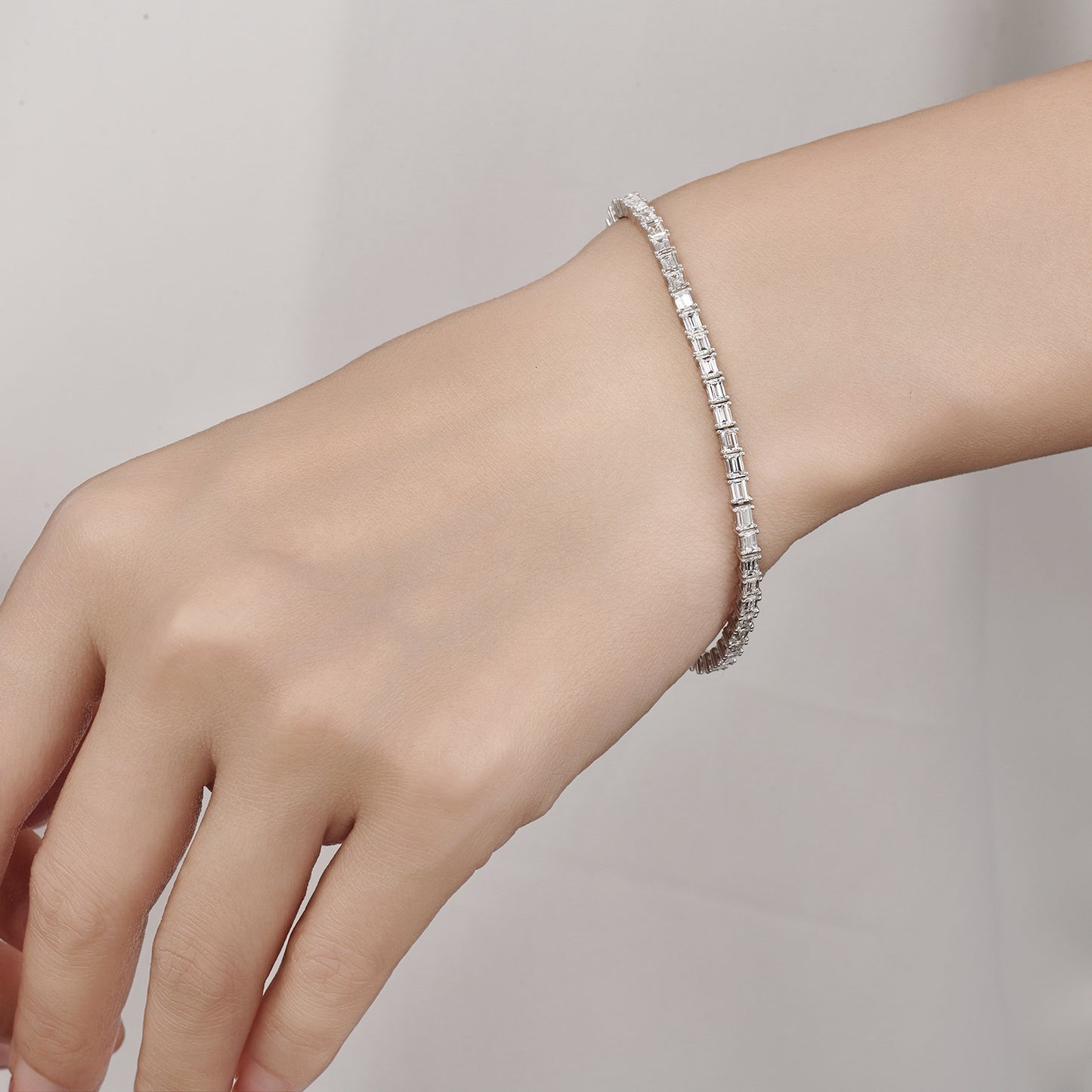 Asscher Tennis Bracelet