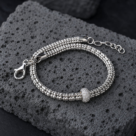 YYBR015 silver bracelet only