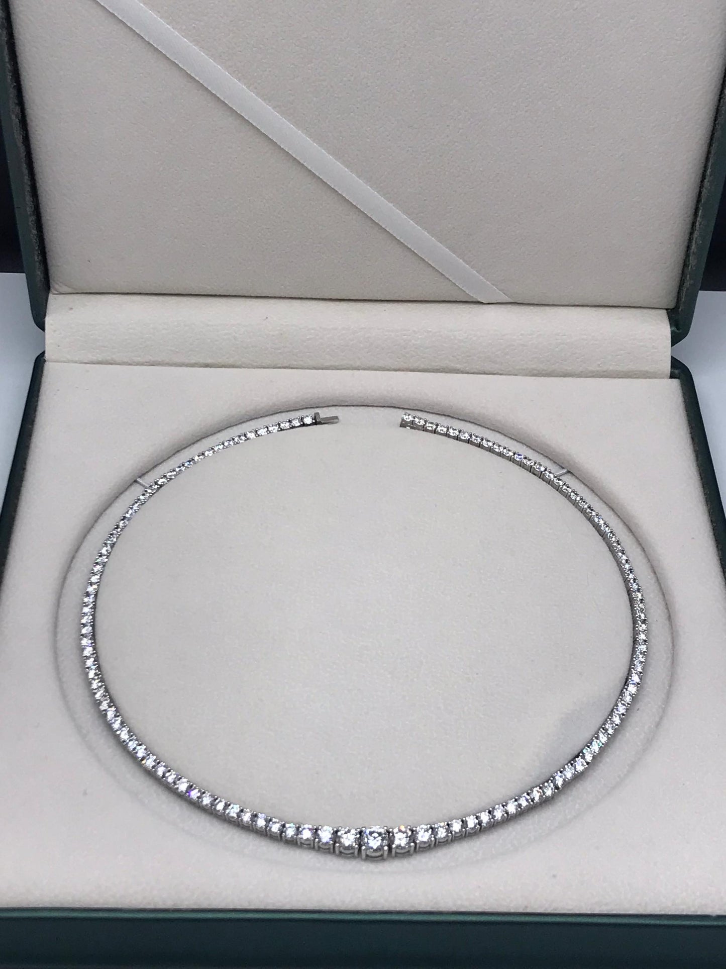 Tennis Round Brilliant Lab Diamond Necklace