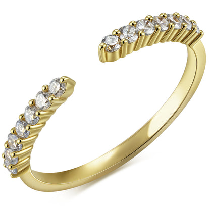 The Half Pavé Ring