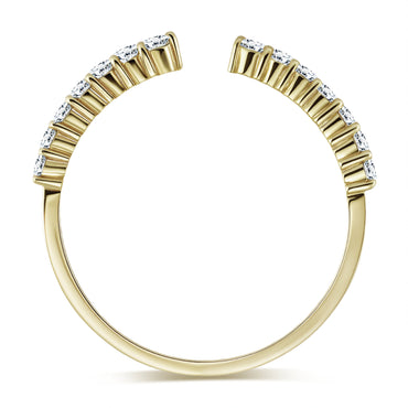 The Half Pavé Ring