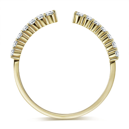 The Half Pavé Ring