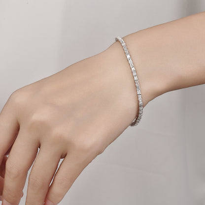Asscher Tennis Bracelet