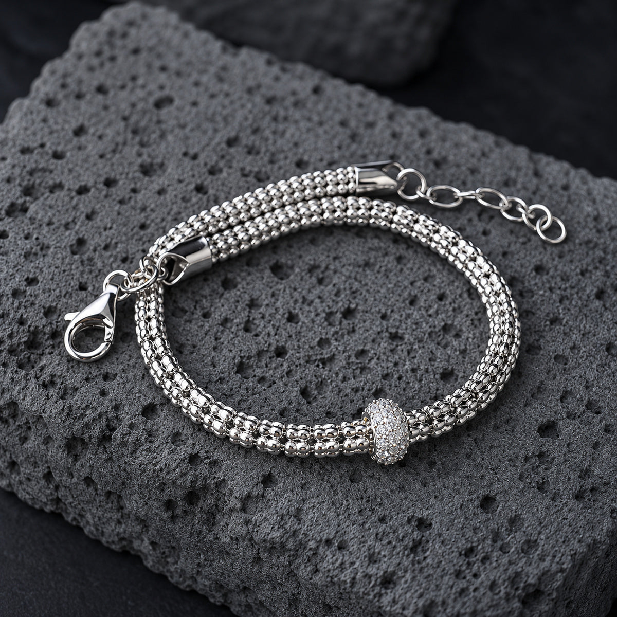 YYBR015 silver bracelet only